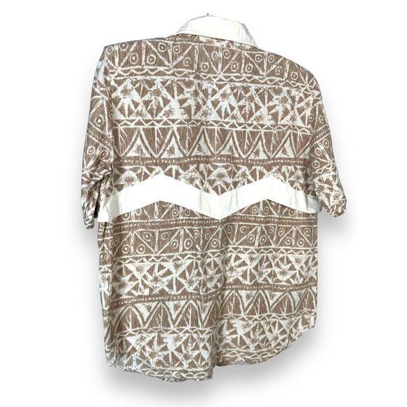 Vintage 1980’s Ozark Mountain Western Button Up Short Sleeve - Picture 3 of 4